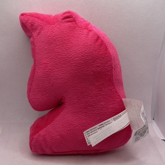 Plush Craft Plush Pink White Unicorn Pillow Decor 8" - Picture 3 of 9
